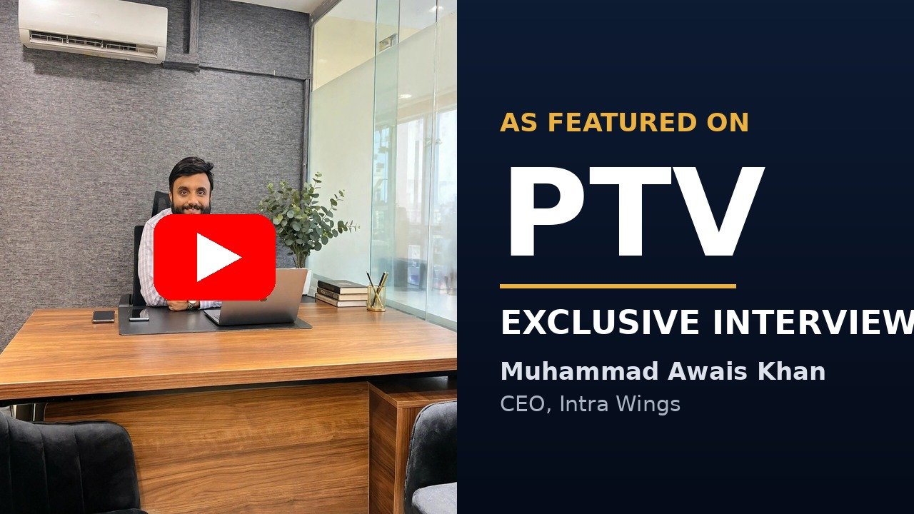 Muhammad Awais Khan PTV interview - CEO Intra Wings